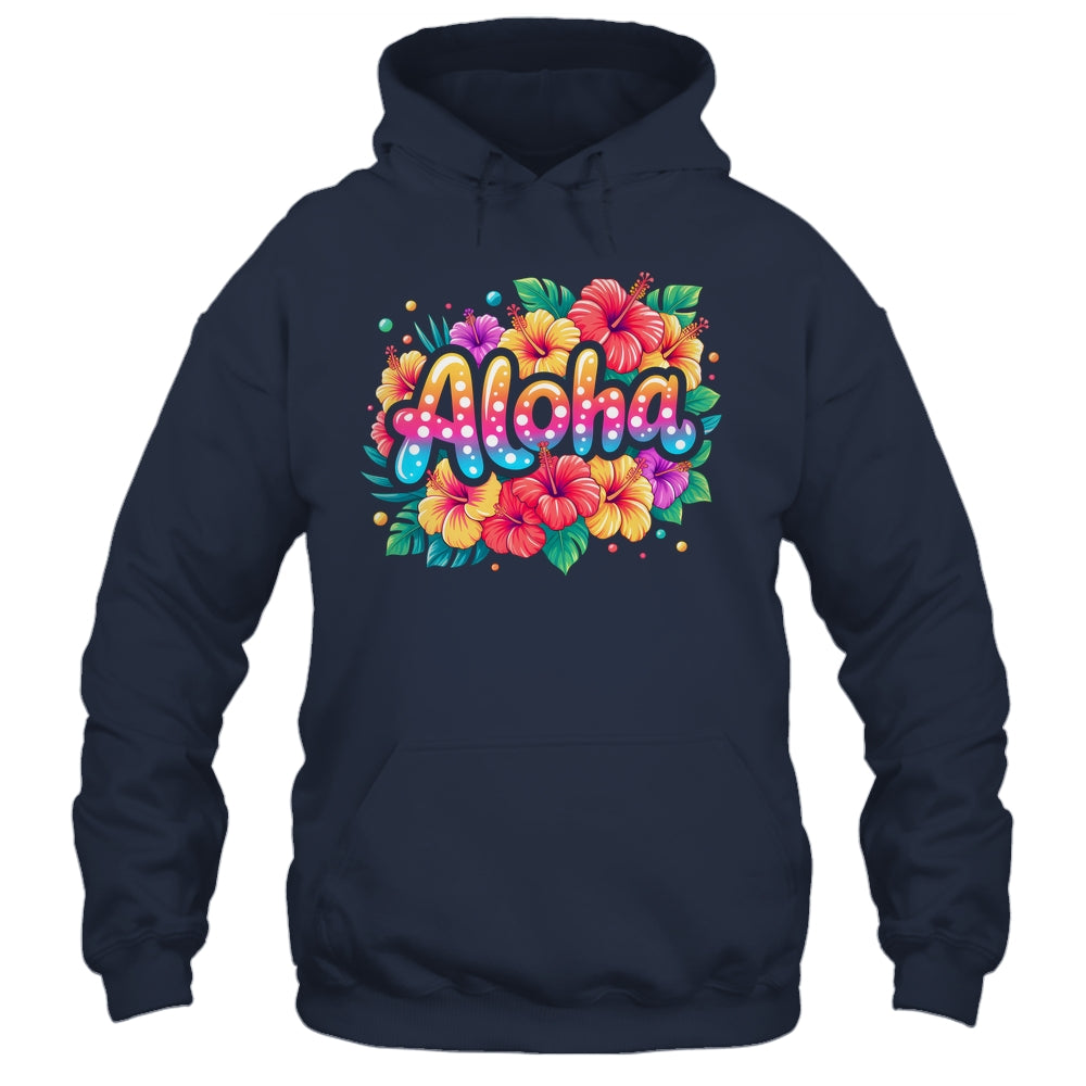 Aloha Tropical Flowers Summer Vacation Hawaii Beach 2025 Shirt & Tank Top | teecentury