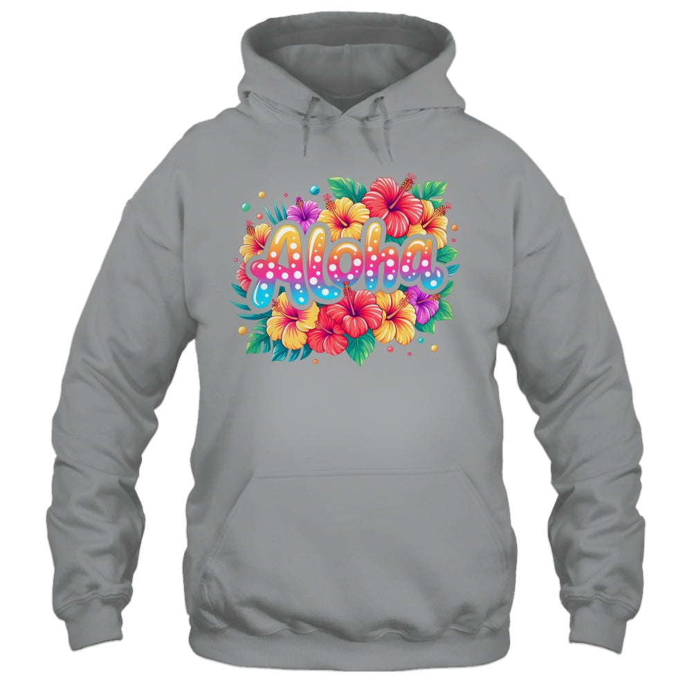 Aloha Tropical Flowers Summer Vacation Hawaii Beach 2025 Shirt & Tank Top | teecentury