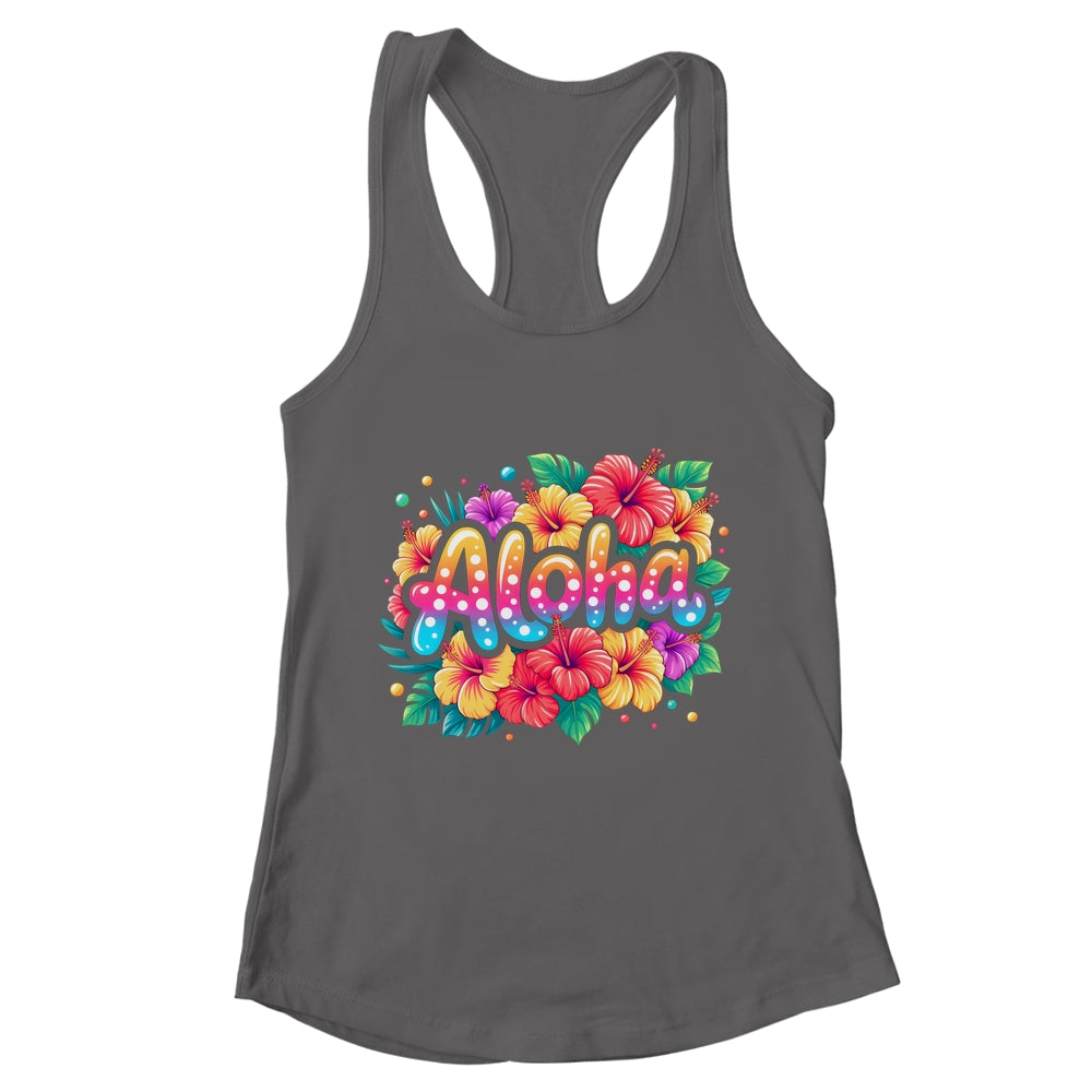 Aloha Tropical Flowers Summer Vacation Hawaii Beach 2025 Shirt & Tank Top | teecentury