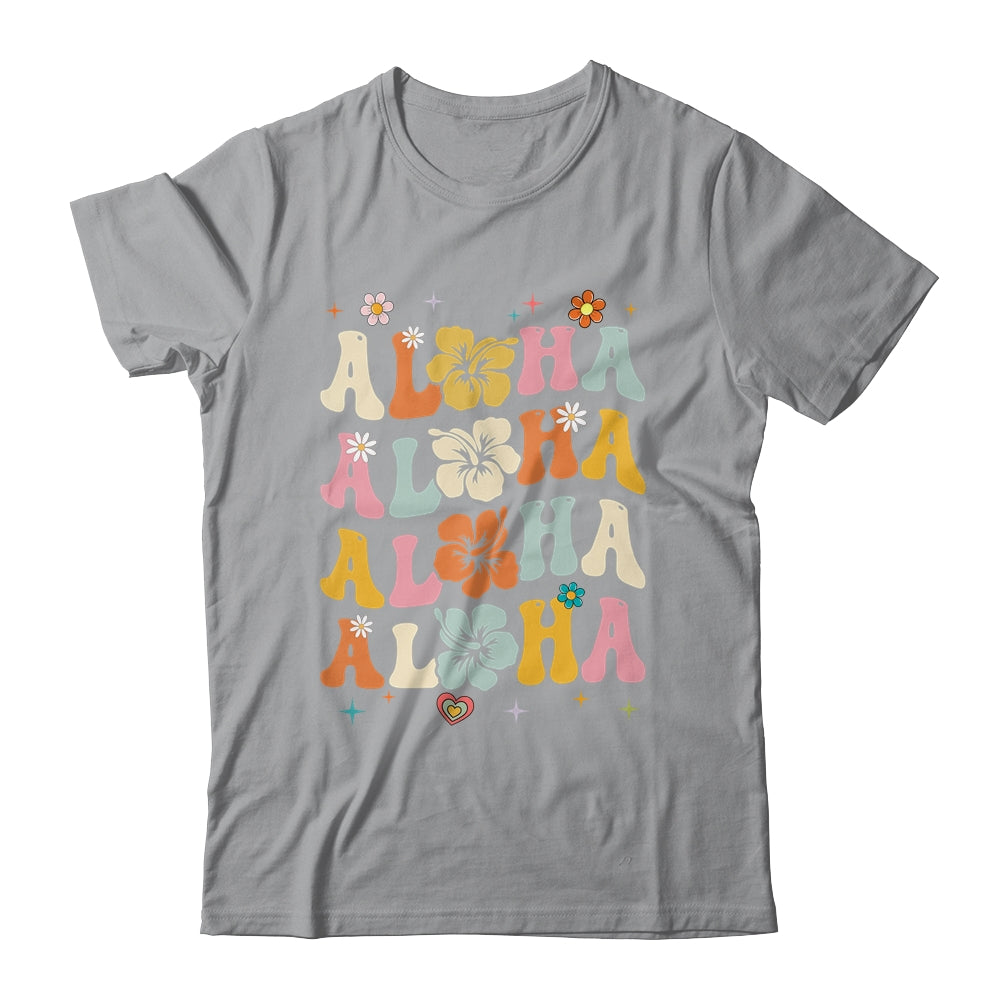 Aloha Women Hawaii Family Vacation Trip Girls Summer Groovy Shirt & Tank Top | teecentury