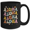 Aloha Women Hawaii Family Vacation Trip Girls Summer Groovy Mug | teecentury