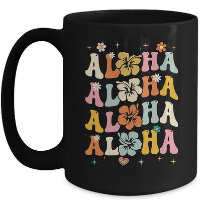 Aloha Women Hawaii Family Vacation Trip Girls Summer Groovy Mug | teecentury