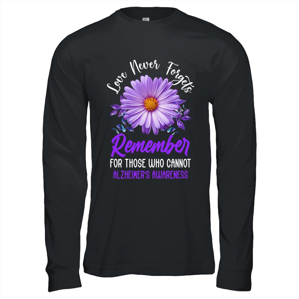 Alzheimer Awareness Tee For Men And Women Purple Sunflower Shirt & Hoodie | teecentury