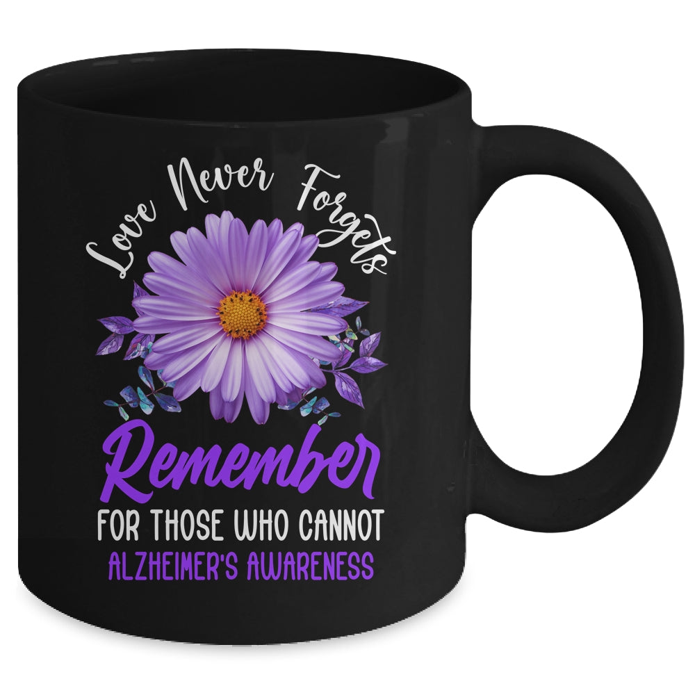 Alzheimer Awareness Tee For Men And Women Purple Sunflower Mug | teecentury
