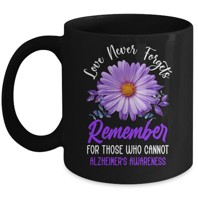 Alzheimer Awareness Tee For Men And Women Purple Sunflower Mug | teecentury
