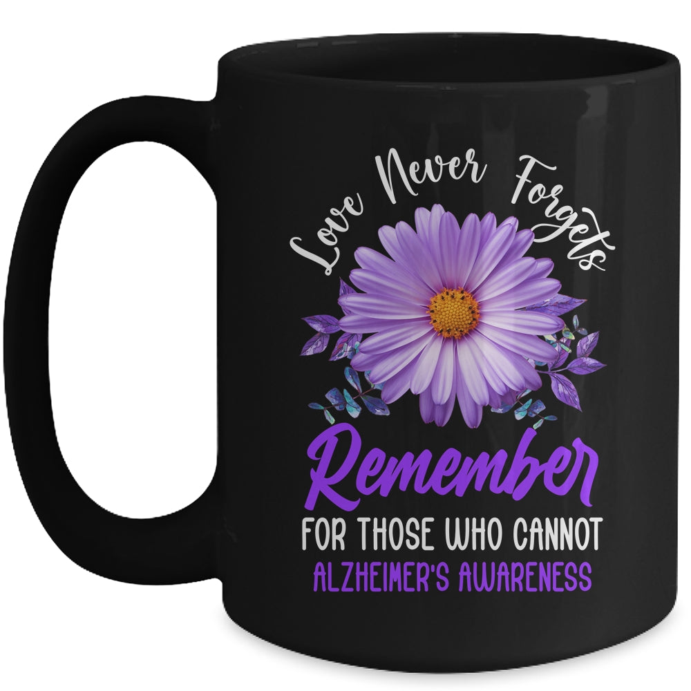 Alzheimer Awareness Tee For Men And Women Purple Sunflower Mug | teecentury