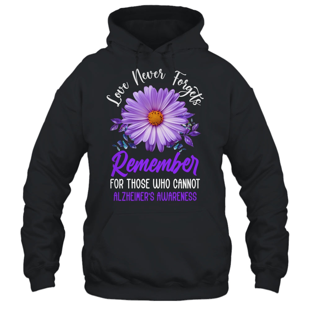Alzheimer Awareness Tee For Men And Women Purple Sunflower Shirt & Hoodie | teecentury