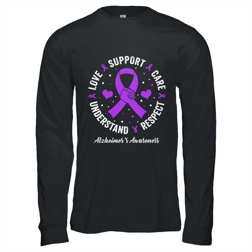 Alzheimer's Awareness  ALZ Love Support Alzheimer's Shirt & Hoodie | teecentury