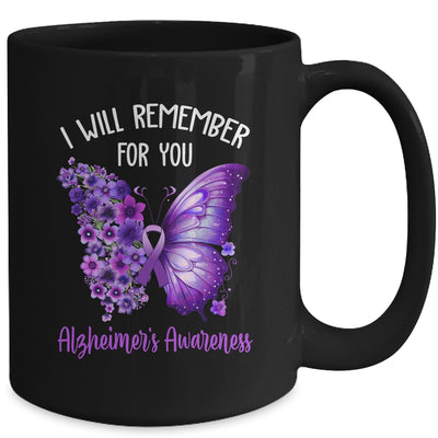 Alzheimer's Awareness I Will Remember You Butterfly Women Mug | teecentury