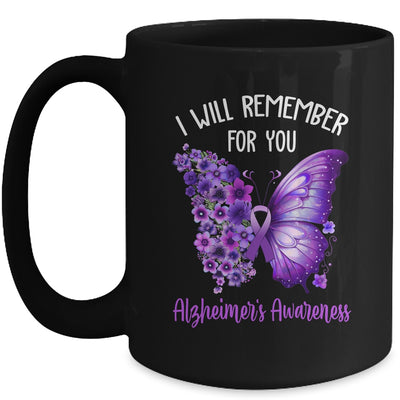 Alzheimer's Awareness I Will Remember You Butterfly Women Mug | teecentury