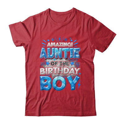 Amazing Auntie Of The Birthday Boy Matching Family Party Shirt & Hoodie | teecentury