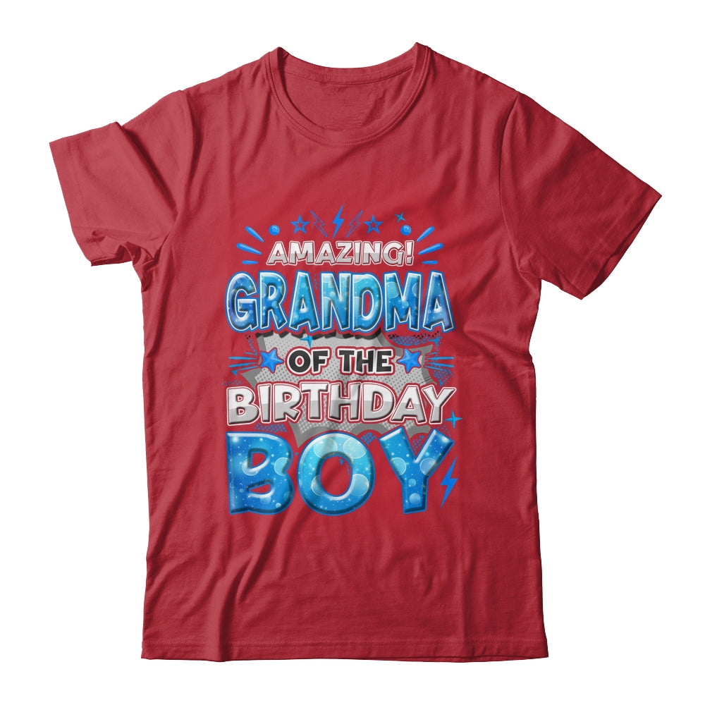 Amazing Grandma Of The Birthday Boy Matching Family Party Shirt & Hoodie | teecentury