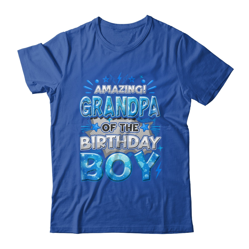 Amazing Grandpa Of The Birthday Boy Matching Family Party Shirt & Hoodie | teecentury