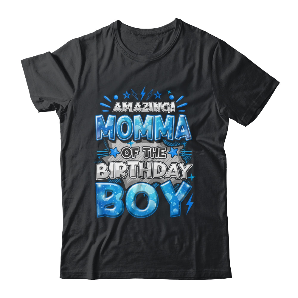 Amazing Momma Of The Birthday Boy Matching Family Party Shirt & Hoodie | teecentury