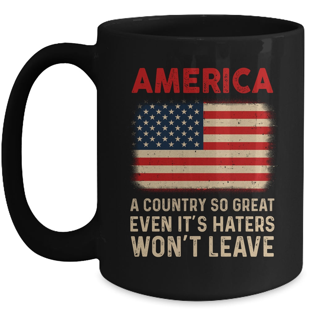 America A Country So Great USA US Flag Patriotic 4th Of July Mug | teecentury