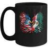 America Mexico Flag Vintage Mexican Roots American Flag Mug | teecentury