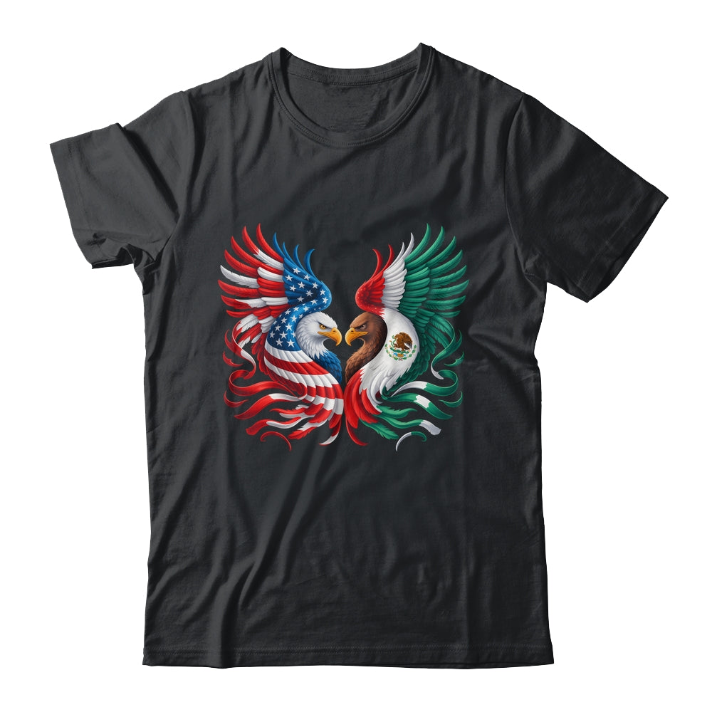 America Mexico Flag Vintage Mexican Roots American Flag Shirt & Hoodie | teecentury