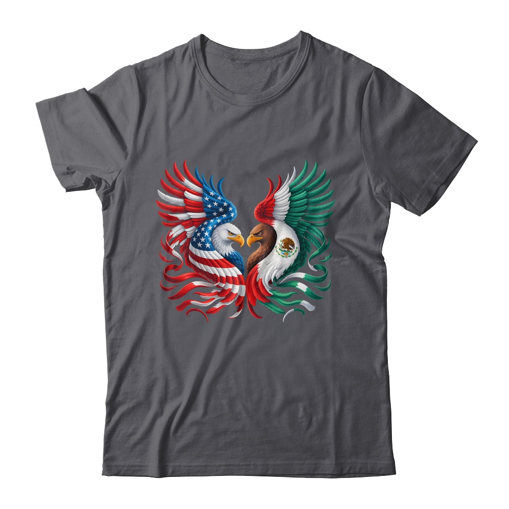 America Mexico Flag Vintage Mexican Roots American Flag Shirt & Hoodie | teecentury