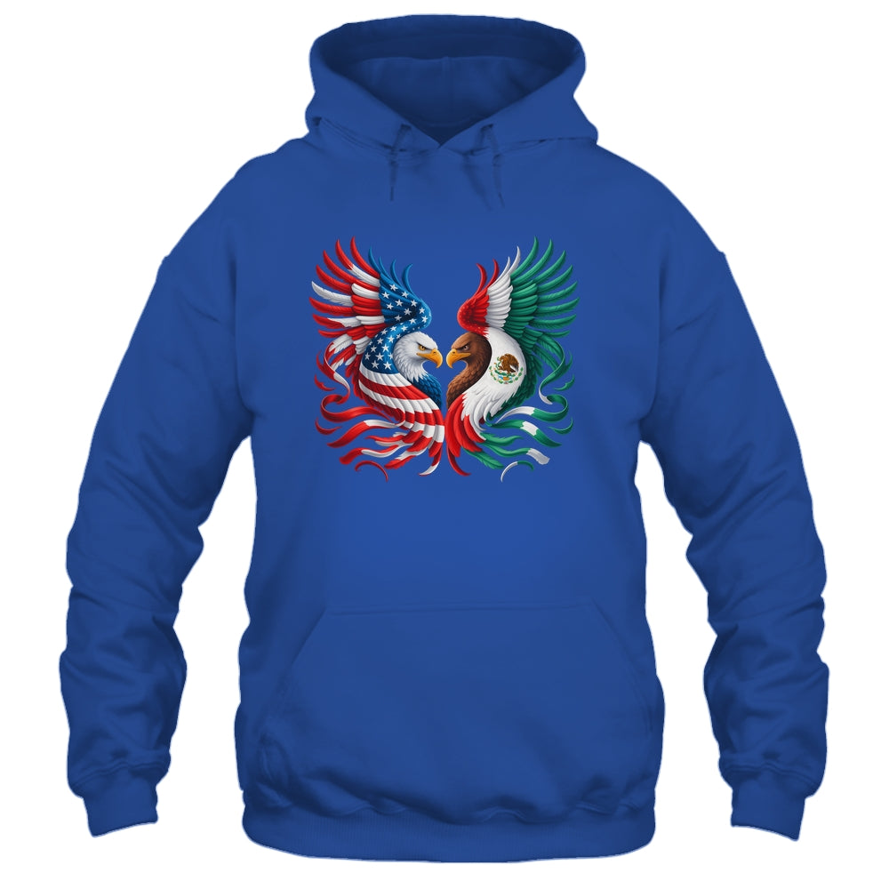 America Mexico Flag Vintage Mexican Roots American Flag Shirt & Hoodie | teecentury
