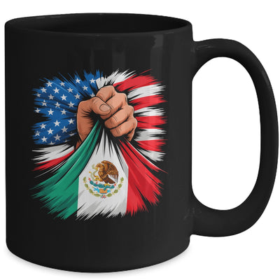 America Mexico Flag Vintage Mexican Roots American USA Mug | teecentury