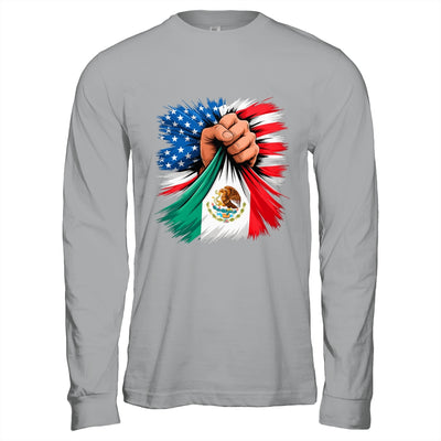 America Mexico Flag Vintage Mexican Roots American USA Shirt & Hoodie | teecentury