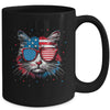 American Cat Sunglasses USA Flag 4th Of July Cat Graphic Mug | teecentury
