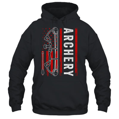 American Flag Archery For Men Bowhunting Bow Deer Hunting Shirt & Hoodie | teecentury