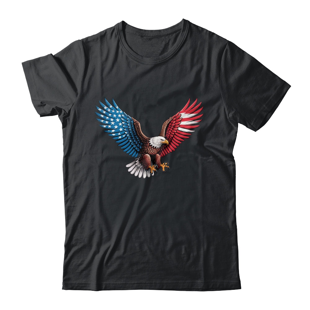 American Flag Bald Eagle Patriotic Eagle 4th Of July USA Shirt & Hoodie | teecentury