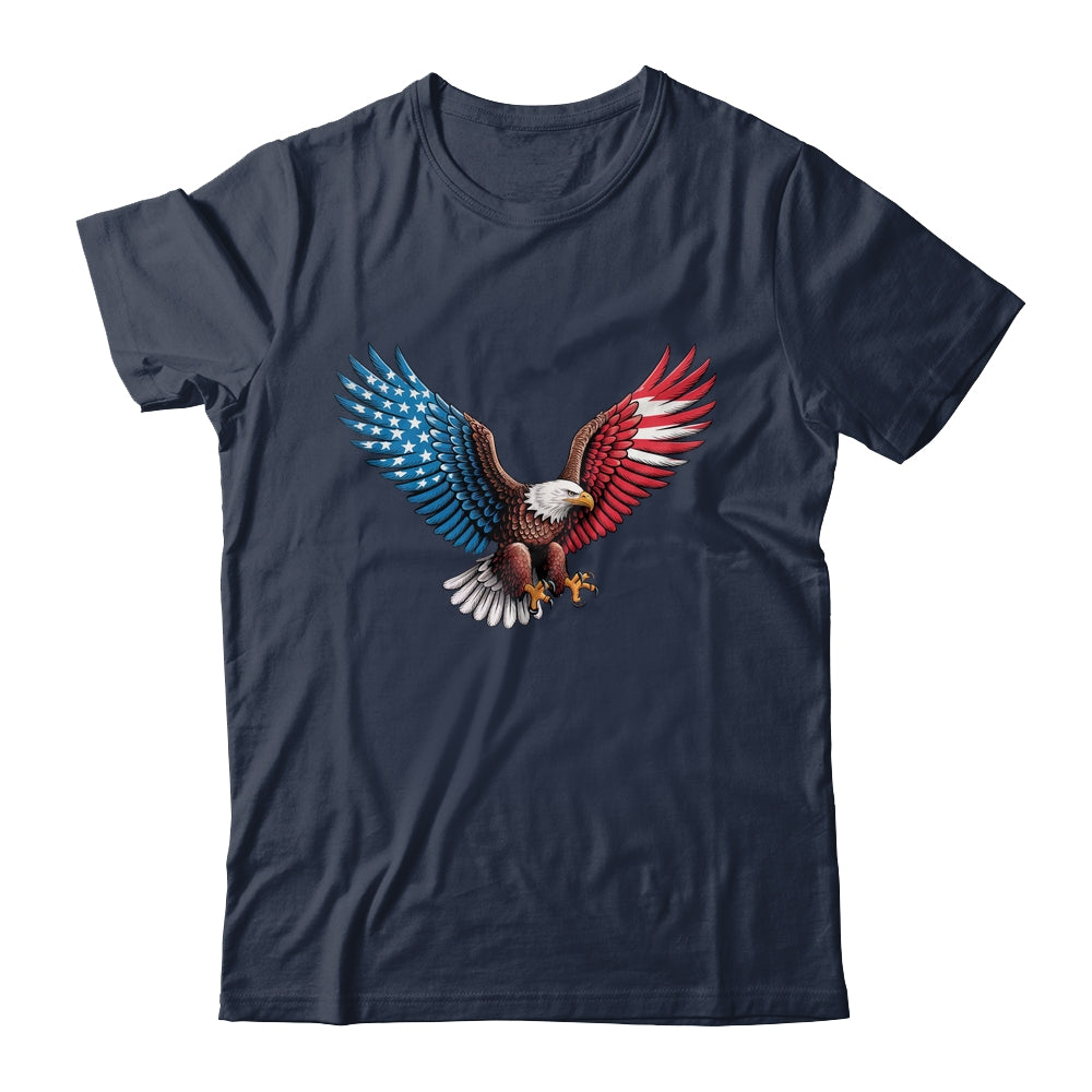 American Flag Bald Eagle Patriotic Eagle 4th Of July USA Shirt & Hoodie | teecentury