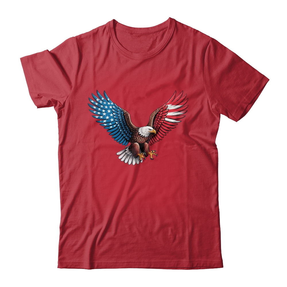 American Flag Bald Eagle Patriotic Eagle 4th Of July USA Shirt & Hoodie | teecentury