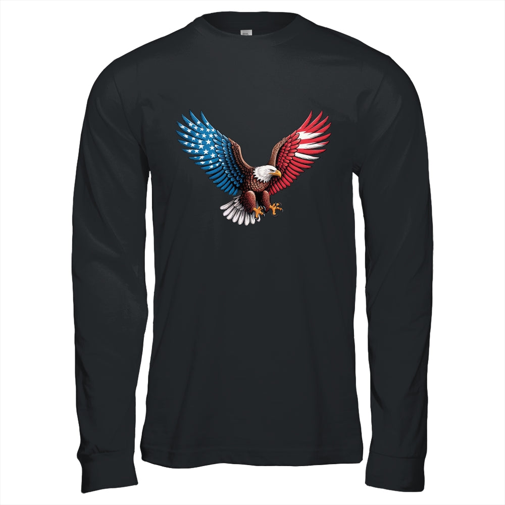 American Flag Bald Eagle Patriotic Eagle 4th Of July USA Shirt & Hoodie | teecentury
