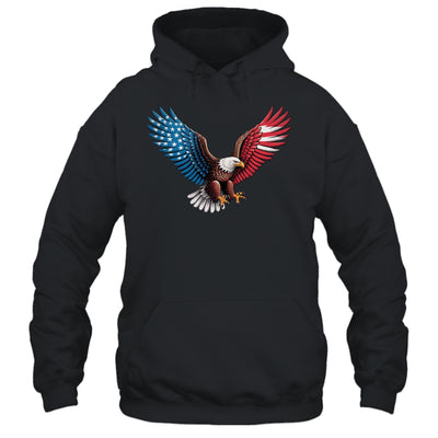 American Flag Bald Eagle Patriotic Eagle 4th Of July USA Shirt & Hoodie | teecentury