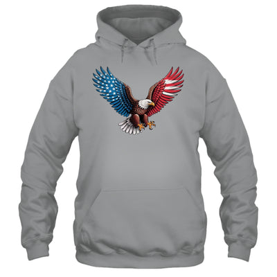 American Flag Bald Eagle Patriotic Eagle 4th Of July USA Shirt & Hoodie | teecentury