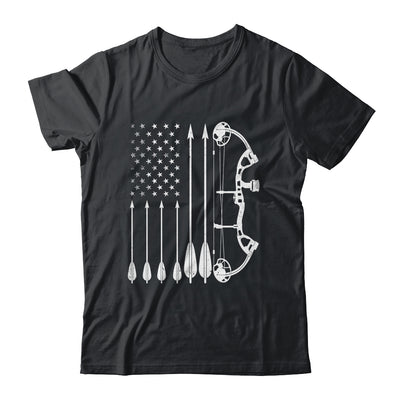 American Flag Bowhunting Bow Archery For Deer Hunter Hunting Shirt & Hoodie | teecentury