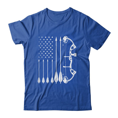 American Flag Bowhunting Bow Archery For Deer Hunter Hunting Shirt & Hoodie | teecentury