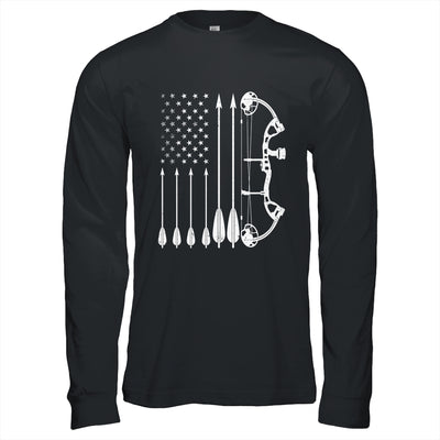 American Flag Bowhunting Bow Archery For Deer Hunter Hunting Shirt & Hoodie | teecentury