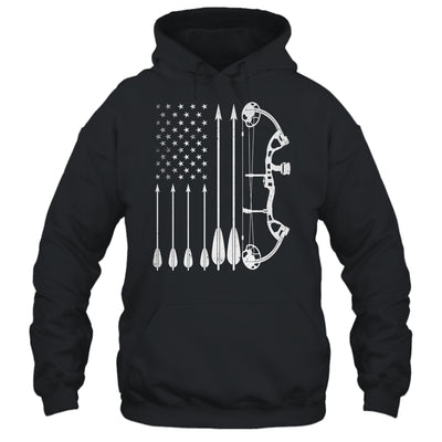 American Flag Bowhunting Bow Archery For Deer Hunter Hunting Shirt & Hoodie | teecentury