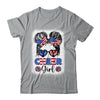 American Flag Cheer Girl 4th July USA Patriotic Cheerleader Shirt & Tank Top | teecentury