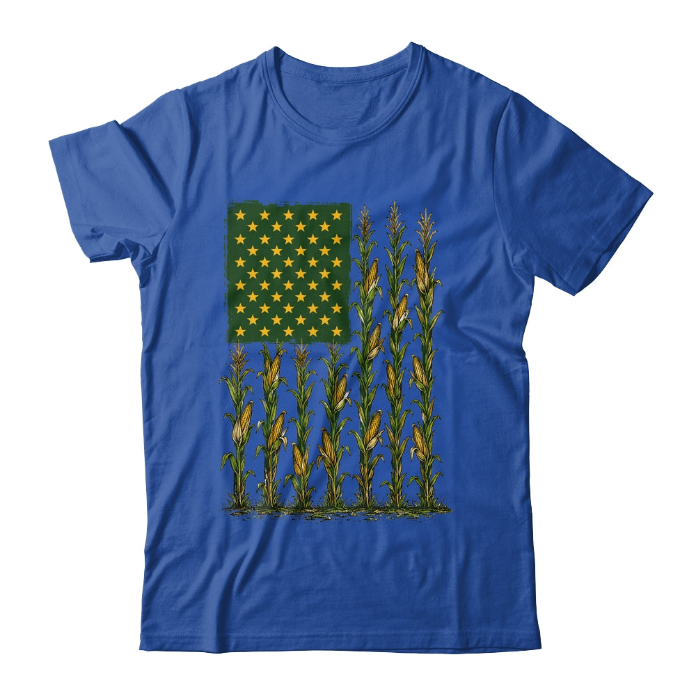 American Flag Corn Field Farmer Patriotic Men Women Workers Shirt & Hoodie | teecentury