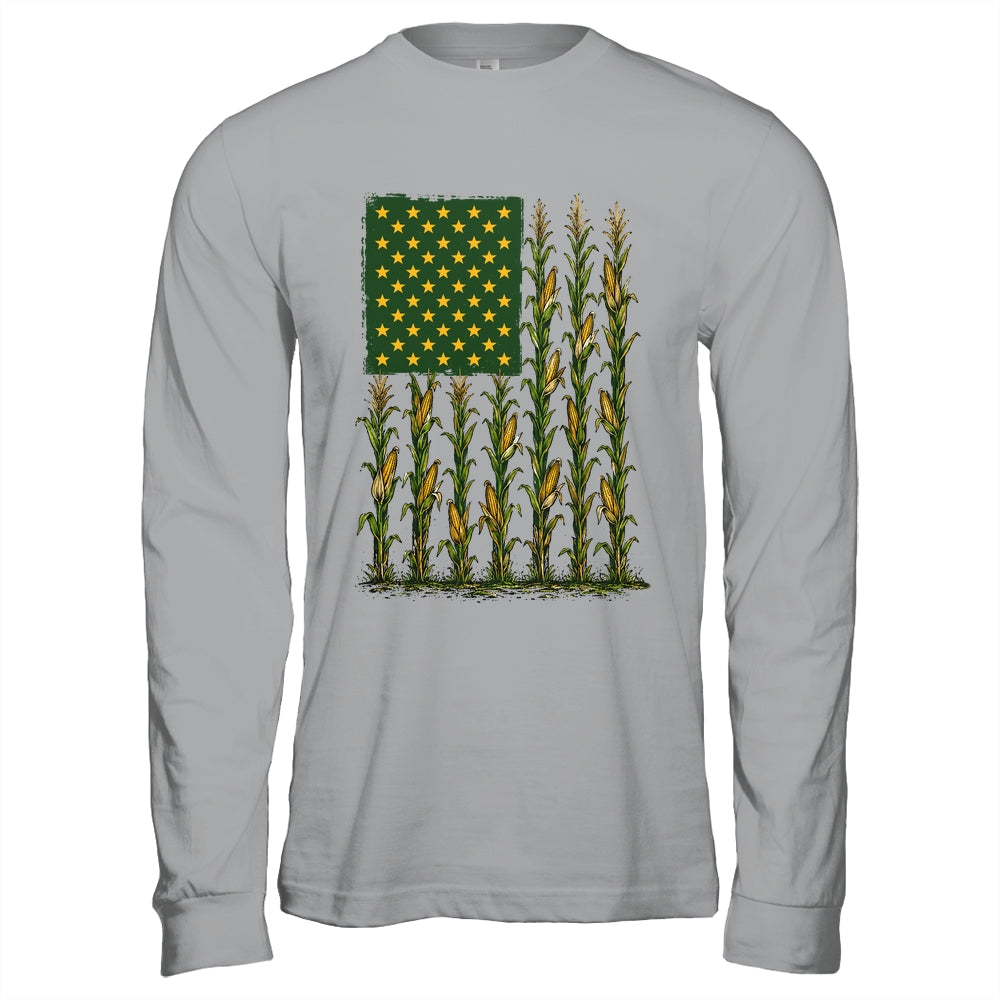 American Flag Corn Field Farmer Patriotic Men Women Workers Shirt & Hoodie | teecentury