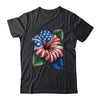 American Flag Hibiscus Flower Patriotic Floral 4th Of July Shirt & Tank Top | teecentury