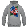American Flag Hibiscus Flower Patriotic Floral 4th Of July Shirt & Tank Top | teecentury
