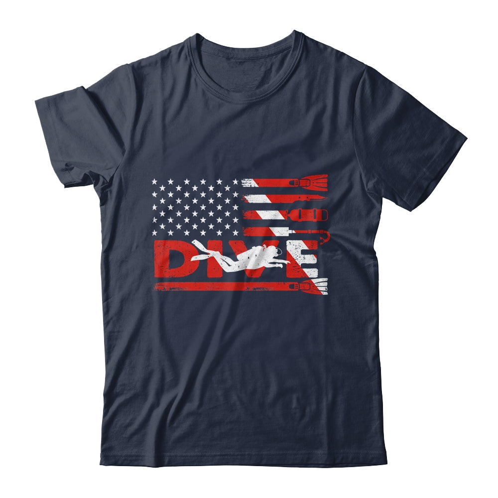 American Flag Scuba Diving For Men Women Scuba Diving Shirt & Hoodie | teecentury