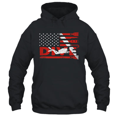 American Flag Scuba Diving For Men Women Scuba Diving Shirt & Hoodie | teecentury
