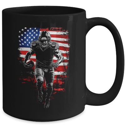 American Football Apparel Football Fan US Flag For Men Mug | teecentury