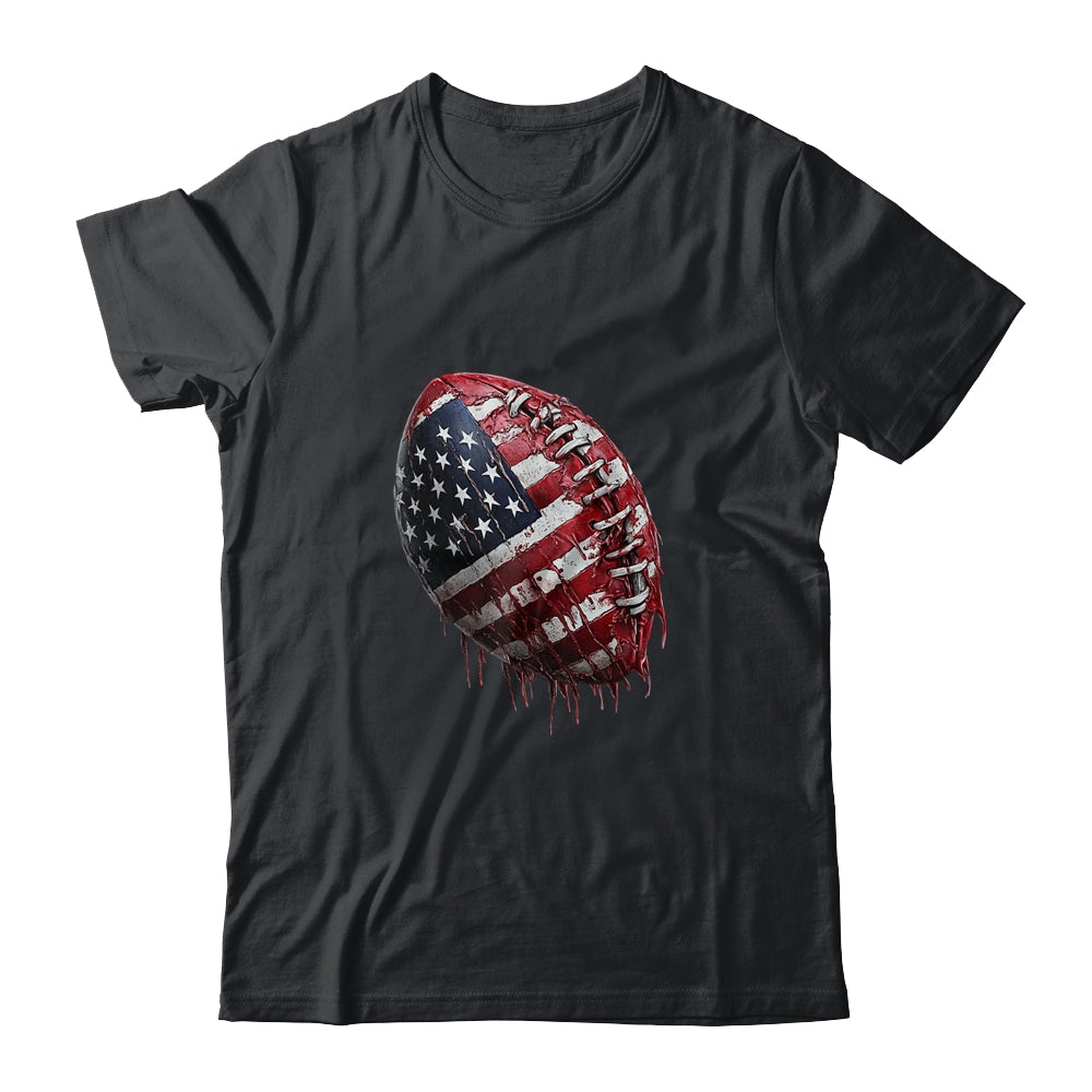 American Football Usa Flag Design Football Lover Men Women Shirt & Hoodie | teecentury