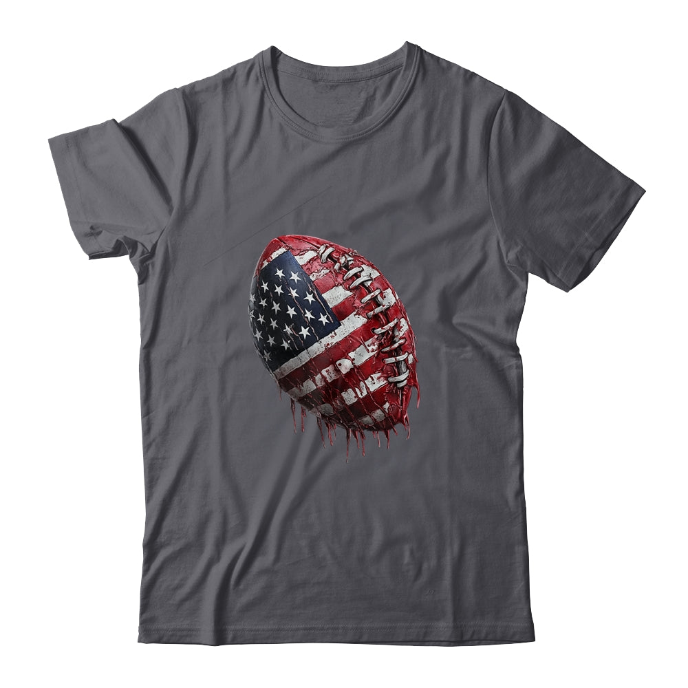 American Football Usa Flag Design Football Lover Men Women Shirt & Hoodie | teecentury