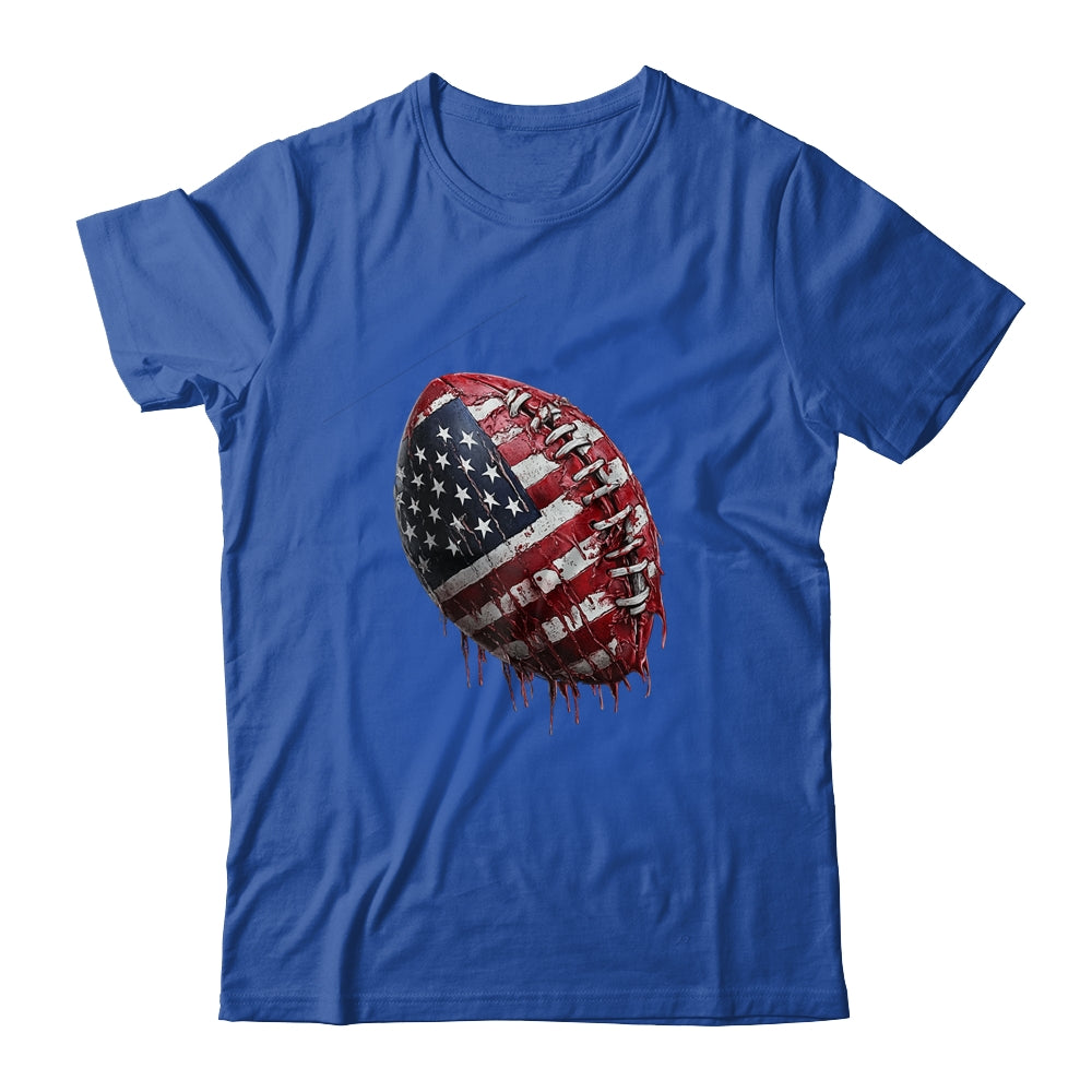 American Football Usa Flag Design Football Lover Men Women Shirt & Hoodie | teecentury