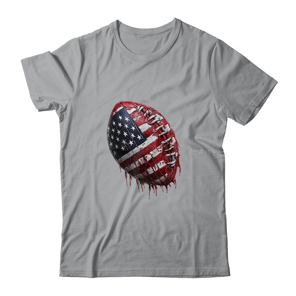 American Football Usa Flag Design Football Lover Men Women Shirt & Hoodie | teecentury