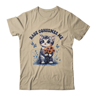 Anger Angry Emotion Funny Rage Consumes Me Cat Kitten Flower Shirt & Tank Top | teecentury